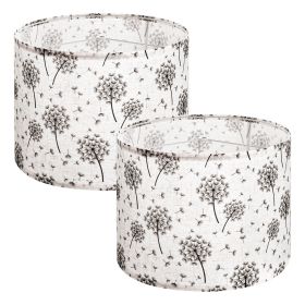 VEVOR Drum Lamp Shade 2 Set, 13 in Top x 13 in Bottom x 10 in High, Medium Drum Linen Lampshade, Replacement Lamp Shade for Table Lamps Floor Lam