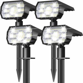 4 Pack Solar Lights Outdoor Waterproof IP68, 56 LED 3 Lighting Modes Solar Spot Lights Landscape Lighting Decorations Outdoor For Patio Yard Path (Option: 4PACK)
