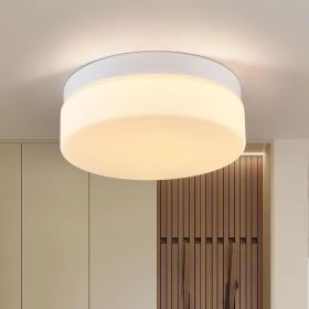 1 PACK LED Flush Mount Ceiling Light Fixture (Material: Iron, Color: White)